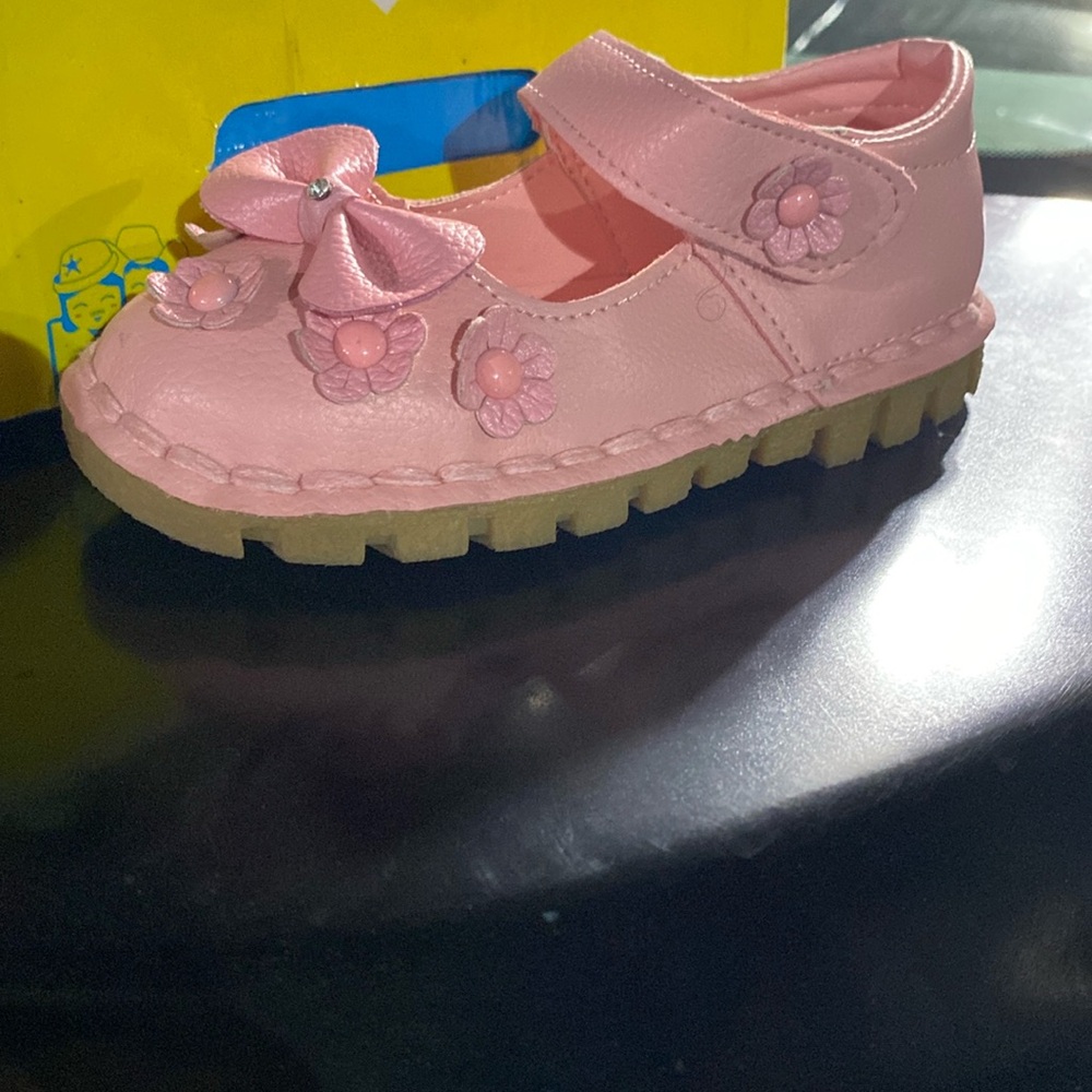 Pink Mary Jane Bow Dress shoes